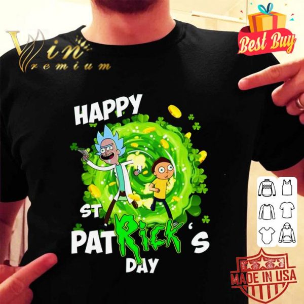 Hot Rick and Morty Crossover Happy St. PatRick's day shirt