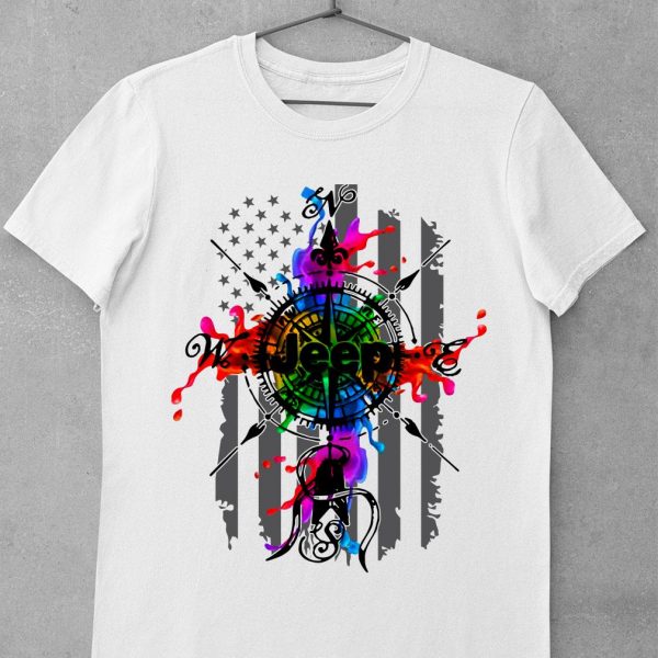 Best Jeep Compass Color American Flag shirt
