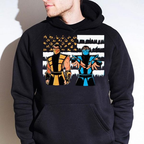 Original Mortal Kombat American Flag shirt