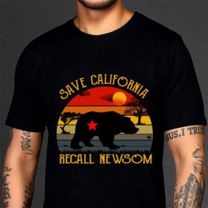Hot 2021 Save California Recall Newsom Vintage Sunset shirt 2