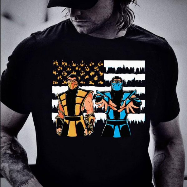 Original Mortal Kombat American Flag shirt