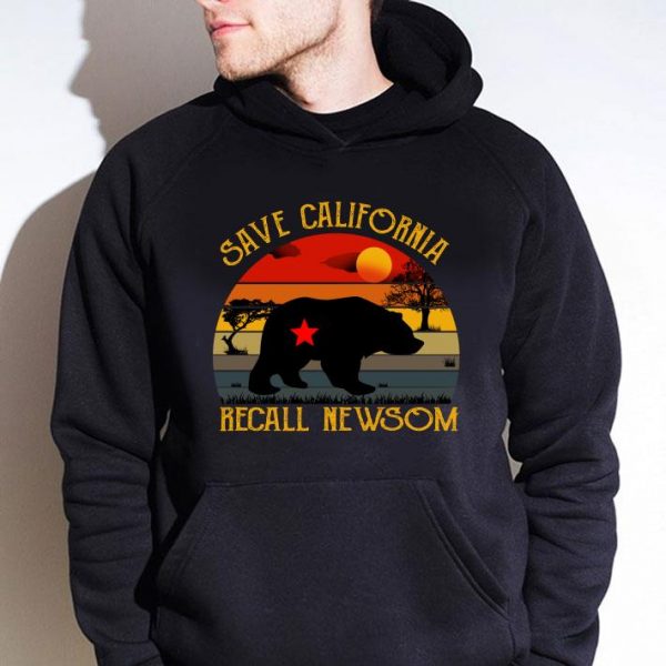 Hot 2021 Save California Recall Newsom Vintage Sunset shirt