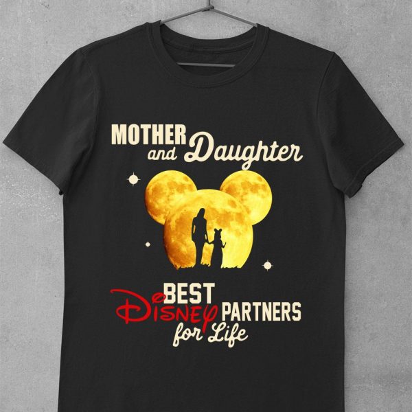 Hot Mother and daughter best Disney partner for life shirt