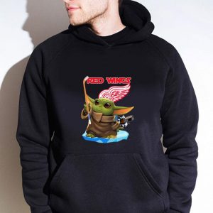 Premium Star Wars Baby Yoda Detroit Red Wings shirt 3