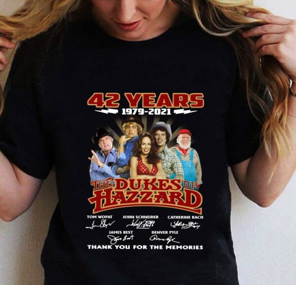 42 Years 1979-2021 Of The Dukes Of Hazzard Thank You For The Memories shirt