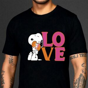 Premium Snoopy Hug Heart Love Dunkin Donuts Logo shirt 2