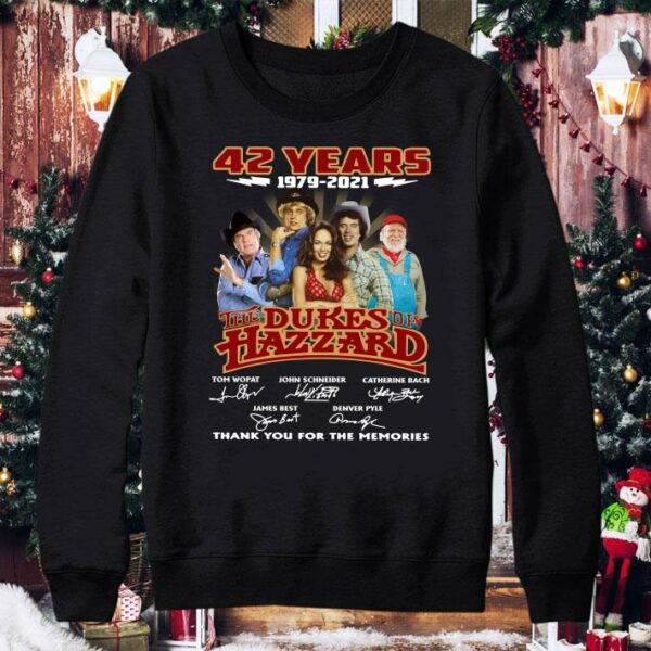42 Years 1979-2021 Of The Dukes Of Hazzard Thank You For The Memories shirt