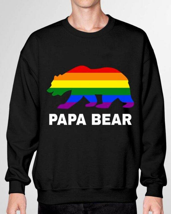 Official Original LGBT Gay Pride Rainbow Flag Papa Bear Pride shirt