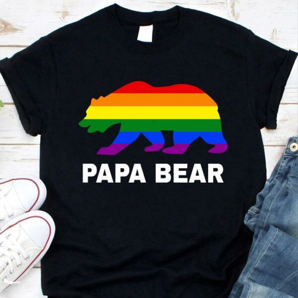 Official Original LGBT Gay Pride Rainbow Flag Papa Bear Pride shirt