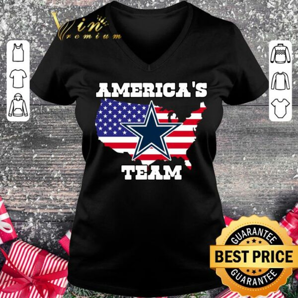 Awesome Americas Team American Flag Veteran Independence Day Dallas Cowboys shirt