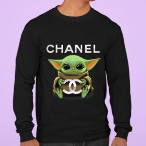 Hot Baby Yoda Hugging Chanel shirt 2