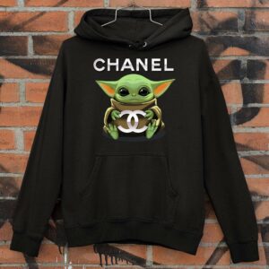Hot Baby Yoda Hugging Chanel shirt 3