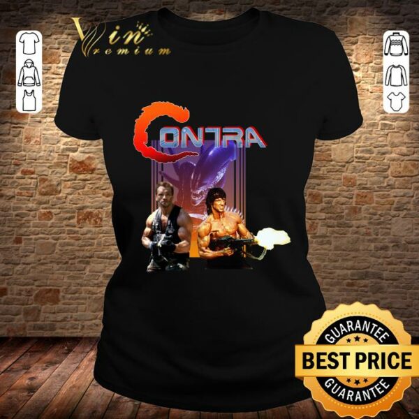 Best Contra movie Sylvester Stallone Arnold Schwarzenegger shirt