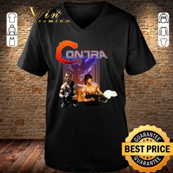 Best Contra movie Sylvester Stallone Arnold Schwarzenegger shirt