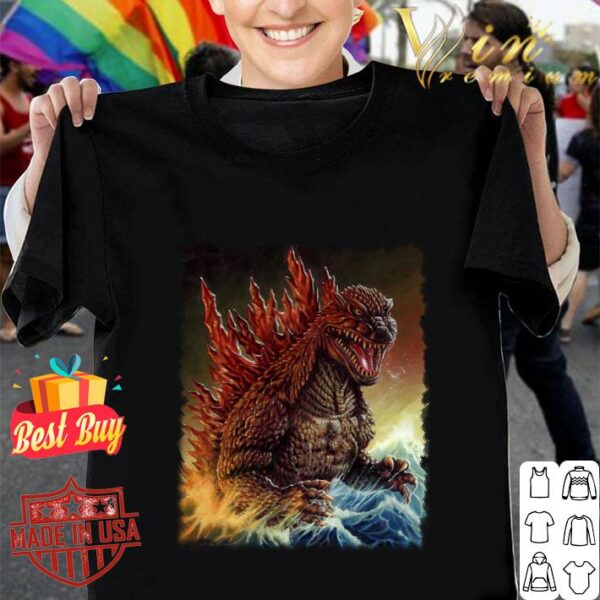 Official Godzilla 2000 Millennium Poster shirt