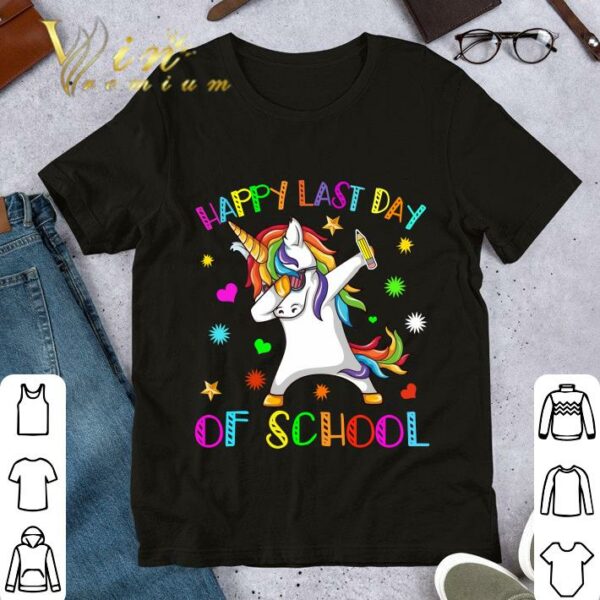 Premium Happy Last Day of School Unicorn Dabbing shirt