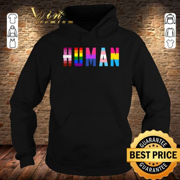 Official Human Flag LGBT Gay Pride Month shirt