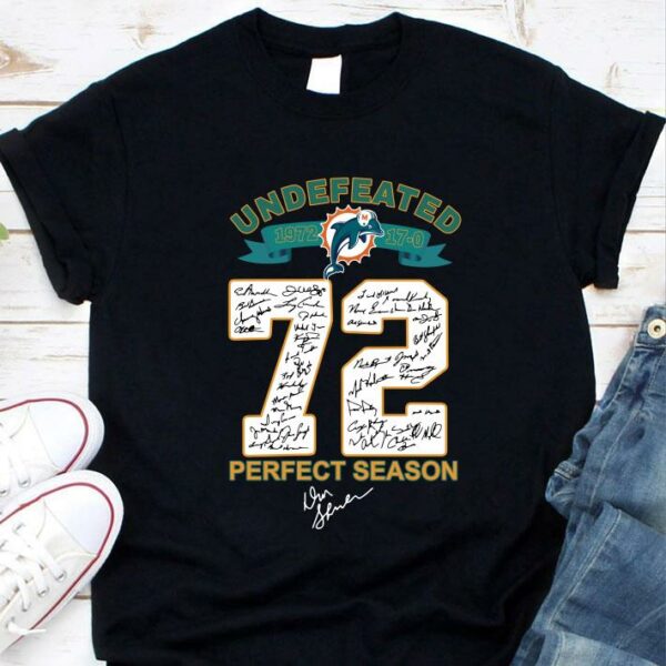 Best Miami Dolphins Undefeated 1972 Perfect Season Signatures shirt