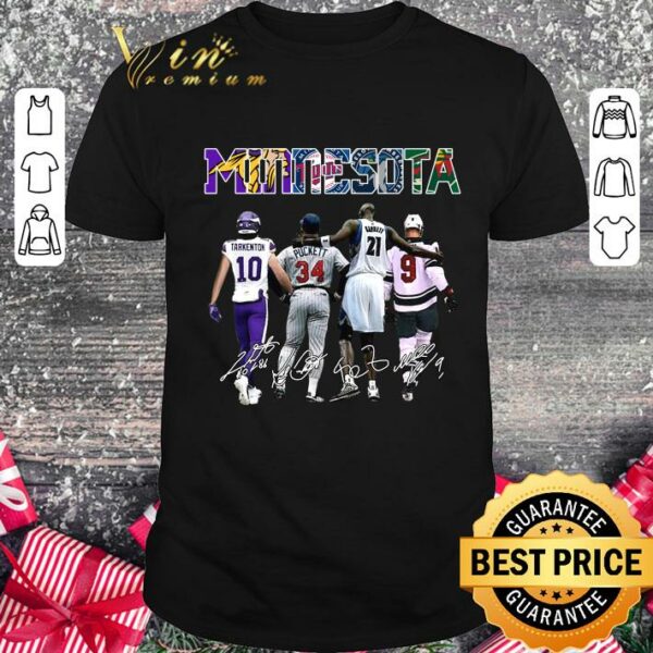 Original Minnesota sports teams signatures shirt