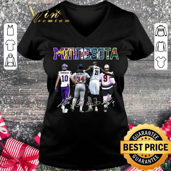 Original Minnesota sports teams signatures shirt