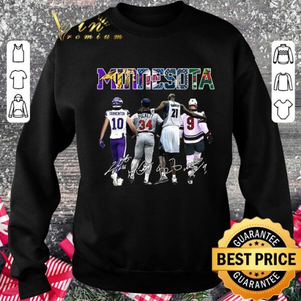Original Minnesota sports teams signatures shirt