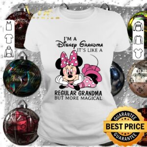 Funny Minnie mouse I'm a Disney grandma it's like a regular grandma but more magical shirt 1