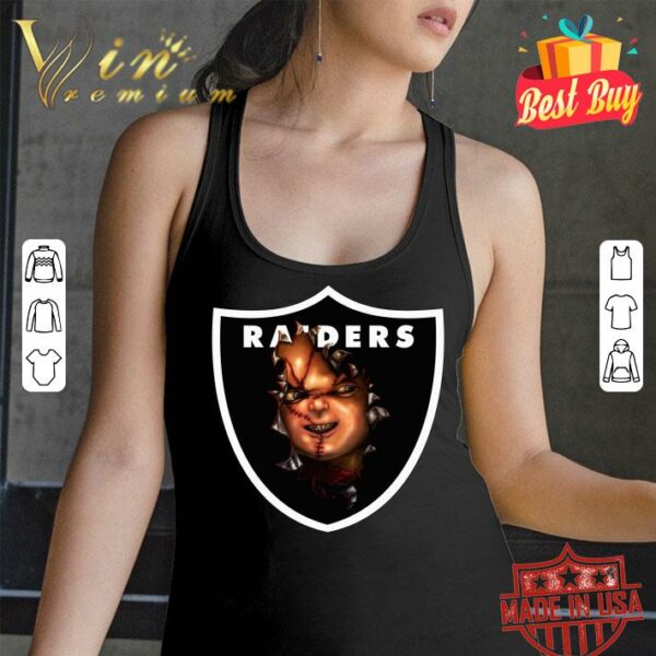 Awesome Oakland Raiders Chucky Logo shirt