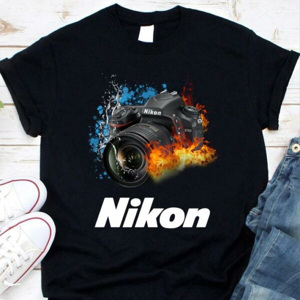 Official Photography Camera Nikon Fire shirt