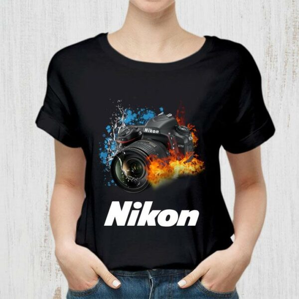 Official Photography Camera Nikon Fire shirt