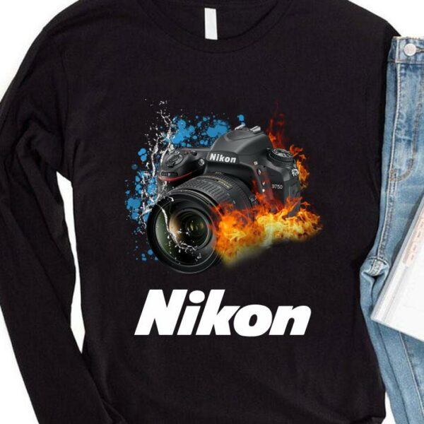 Official Photography Camera Nikon Fire shirt