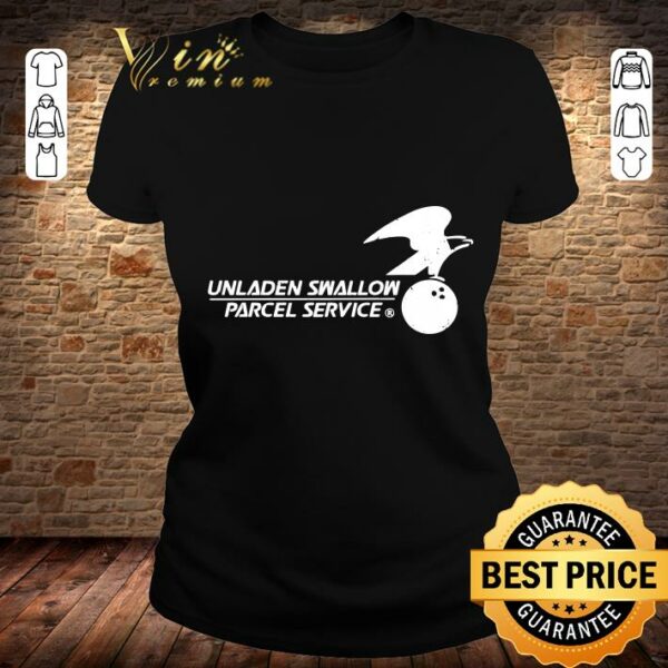 Hot Unladen Swallow Parcel Service shirt
