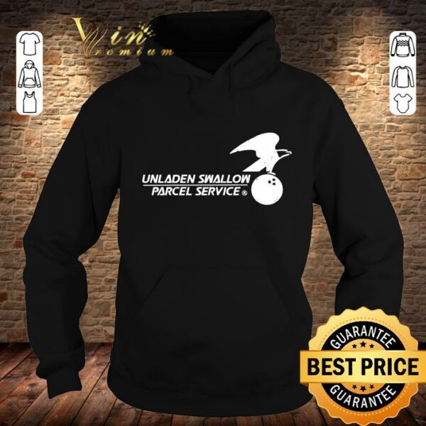 Hot Unladen Swallow Parcel Service shirt