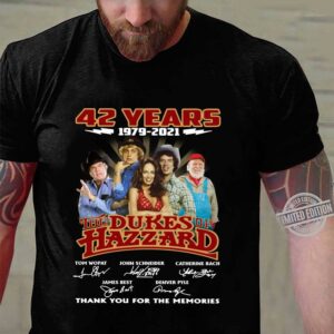 42 Years 1979-2021 Of The Dukes Of Hazzard Thank You For The Memories shirt 2