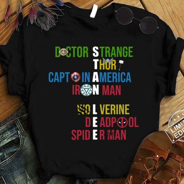 Best Doctor strange thor captoin america iron man wolverine deadpool spiderman shirt
