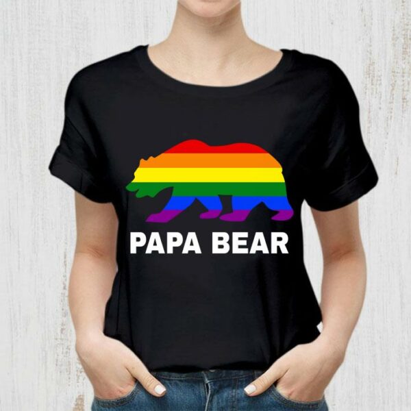 Official Original LGBT Gay Pride Rainbow Flag Papa Bear Pride shirt