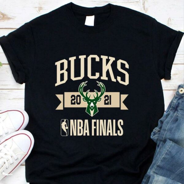 Funny 2021 NBA Finals Basketball Team Milwaukee Bucks Eastern Conference Champions Shirt