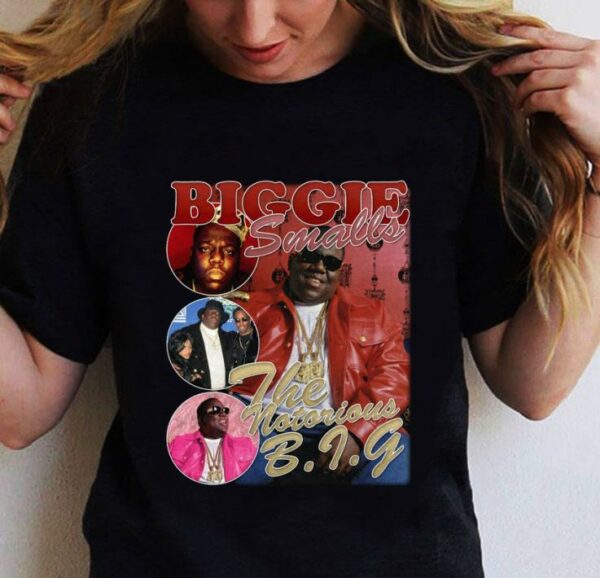 Biggie Smalls The Notorious B.I.G Rap Vintage Style Shirt