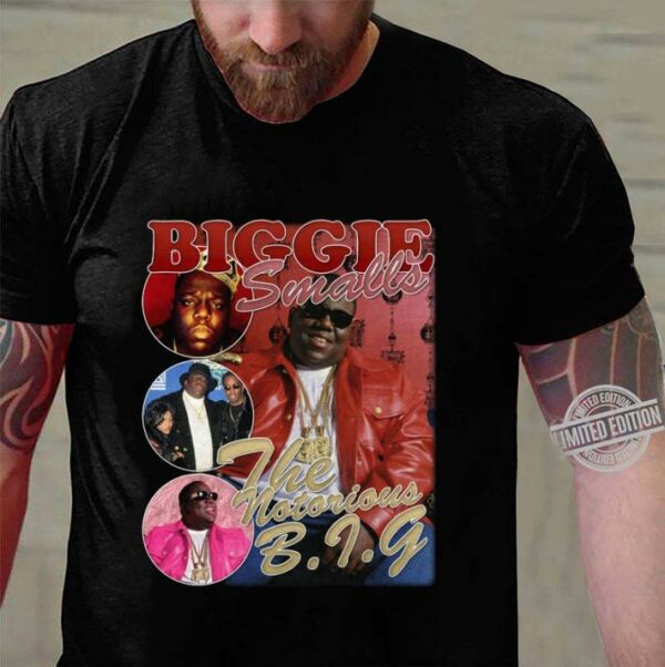 Biggie Smalls The Notorious B.I.G Rap Vintage Style Shirt