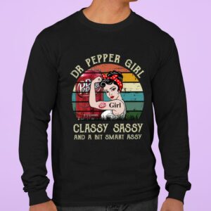 Original Dr Pepper Girl Classy Sassy And A Bit Smart Assy Matching Couples Drinking Drunker Half Shirt 2
