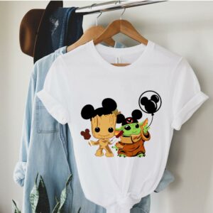 Baby Yoda And Baby Groot Shirt 1