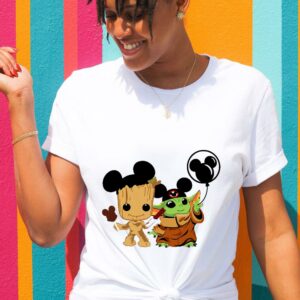 Baby Yoda And Baby Groot Shirt 2