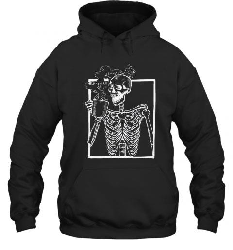 Drinking Coffee Skeleton Halloween Horror Scary Monster Tshirt Drinking Coffee Skeleton Halloween Horror Scary Monster Tshirt 1 - Drinking Coffee Skeleton Halloween Horror Scary Monster Tshirt