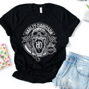 Harley Davidson Skull T-shirt 1