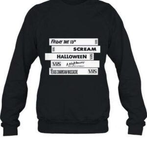 Horror Movie Labels Halloween Horror Scary Monster Tshirt 2