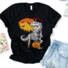 Mummy Dinosaur T Rex Halloween T-Shirt