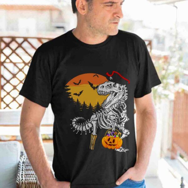 Pirate Costume Skeleton Scary Party Halloween Shirt
