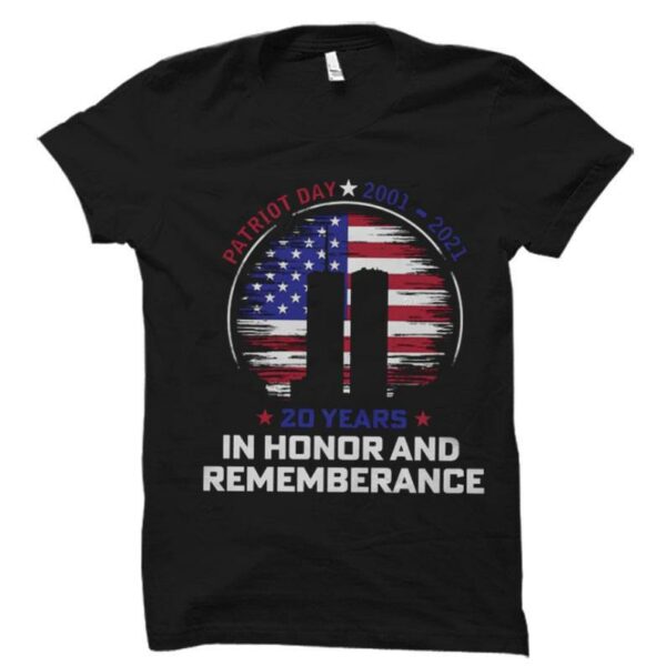 September 11 Shirt, Twin Towers Honor & Rememberance Tshirt