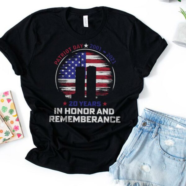 September 11 Shirt, Twin Towers Honor & Rememberance Tshirt