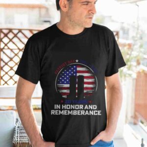 September 11 Shirt, Twin Towers Honor & Rememberance Tshirt 3
