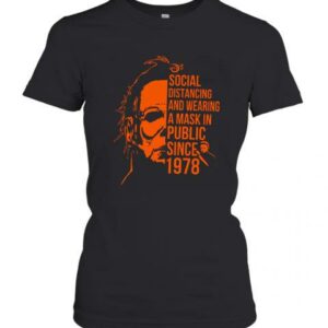 Social Distancing And Wearing Mask Halloween Tshirt 1